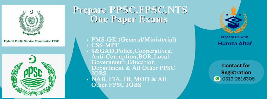 Prepare GK with Humza Altaf -PMS GK Topper-