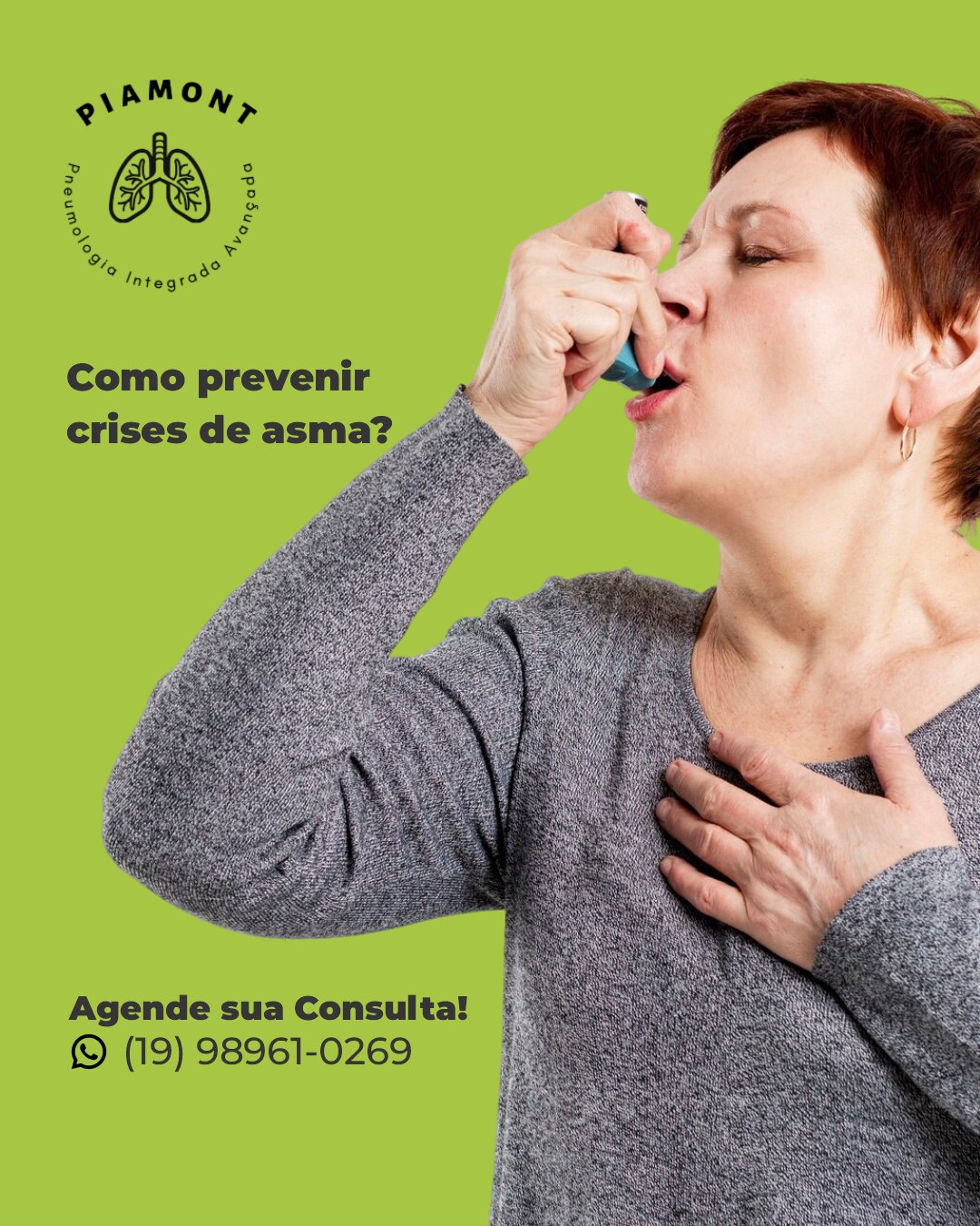 💨 Como prevenir crises de asma? O... - Piamont Pneumologia | Facebook