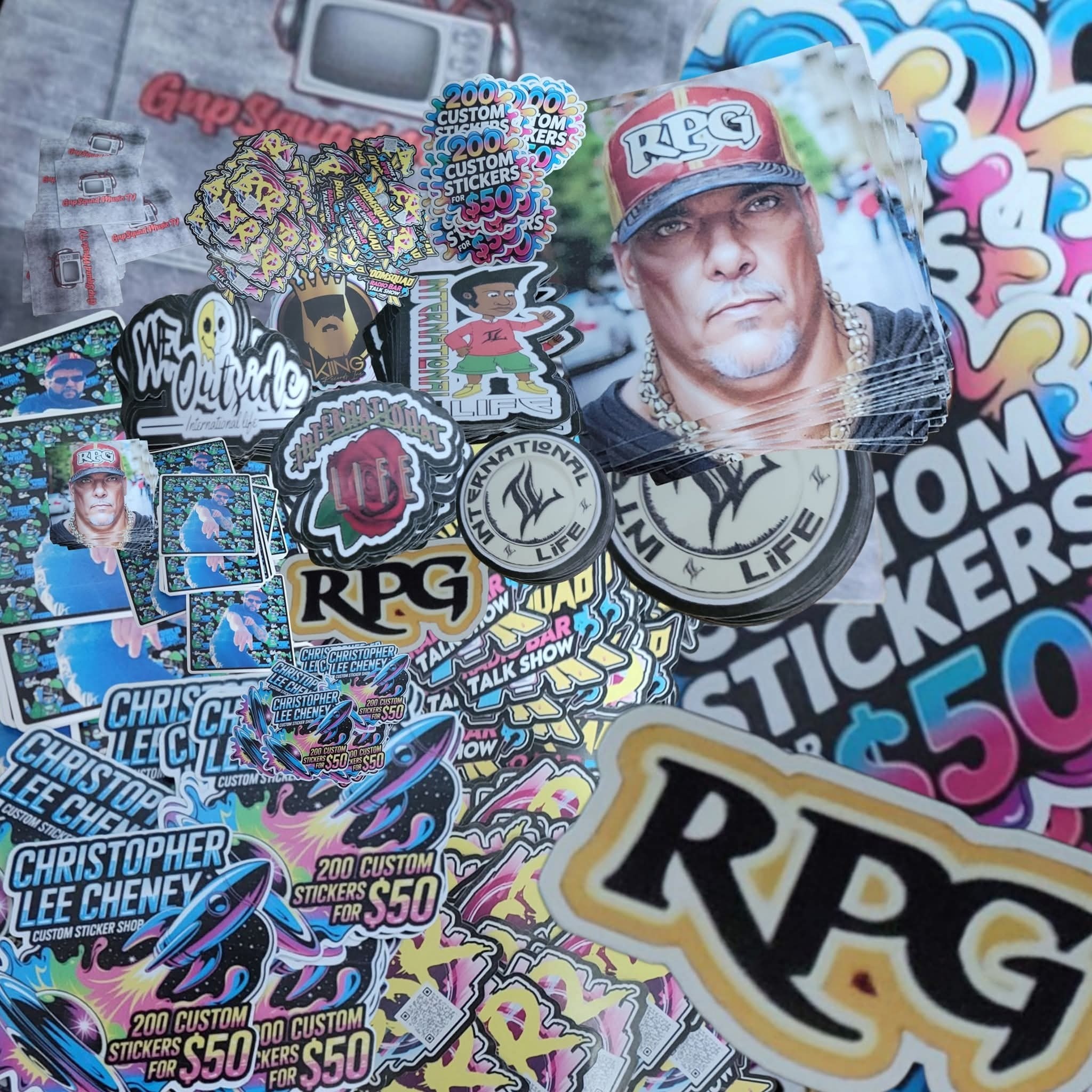 Christopher lee cheney custom sticker shop