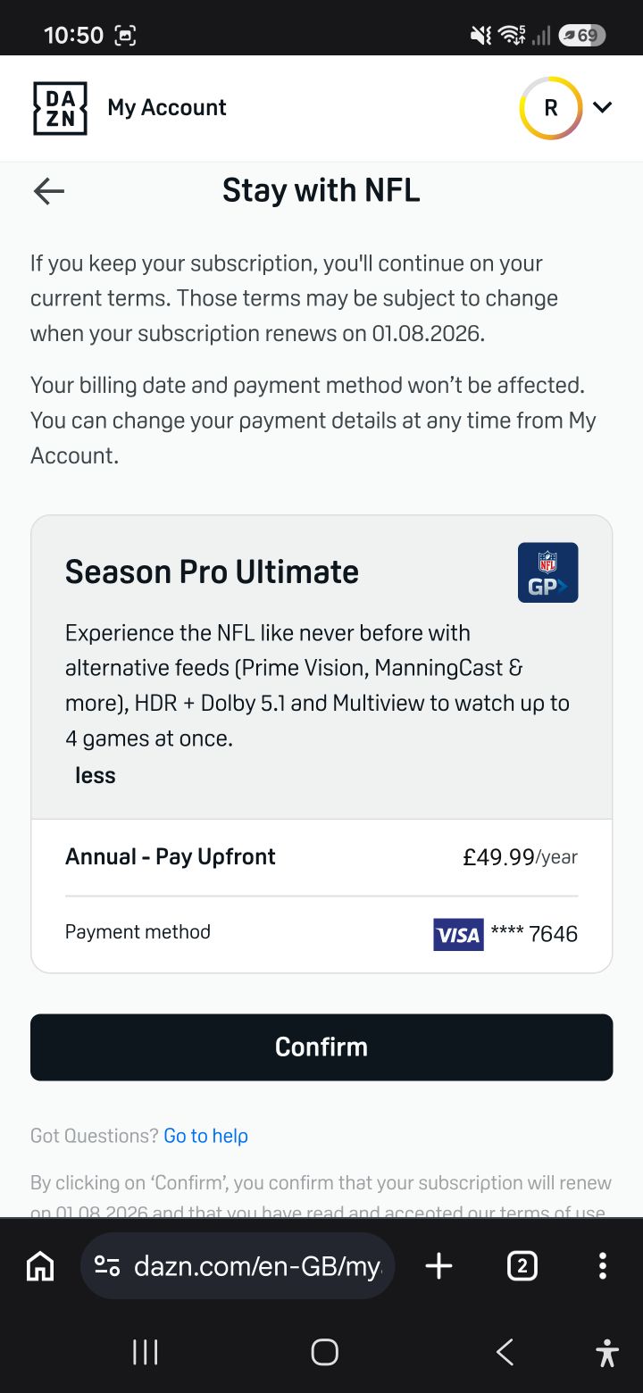 その他 DAZN Annual Pass 2026 & 2026/27 Season Does DAZN Season Pro Ultimate include NFL Game Pass for 2026?