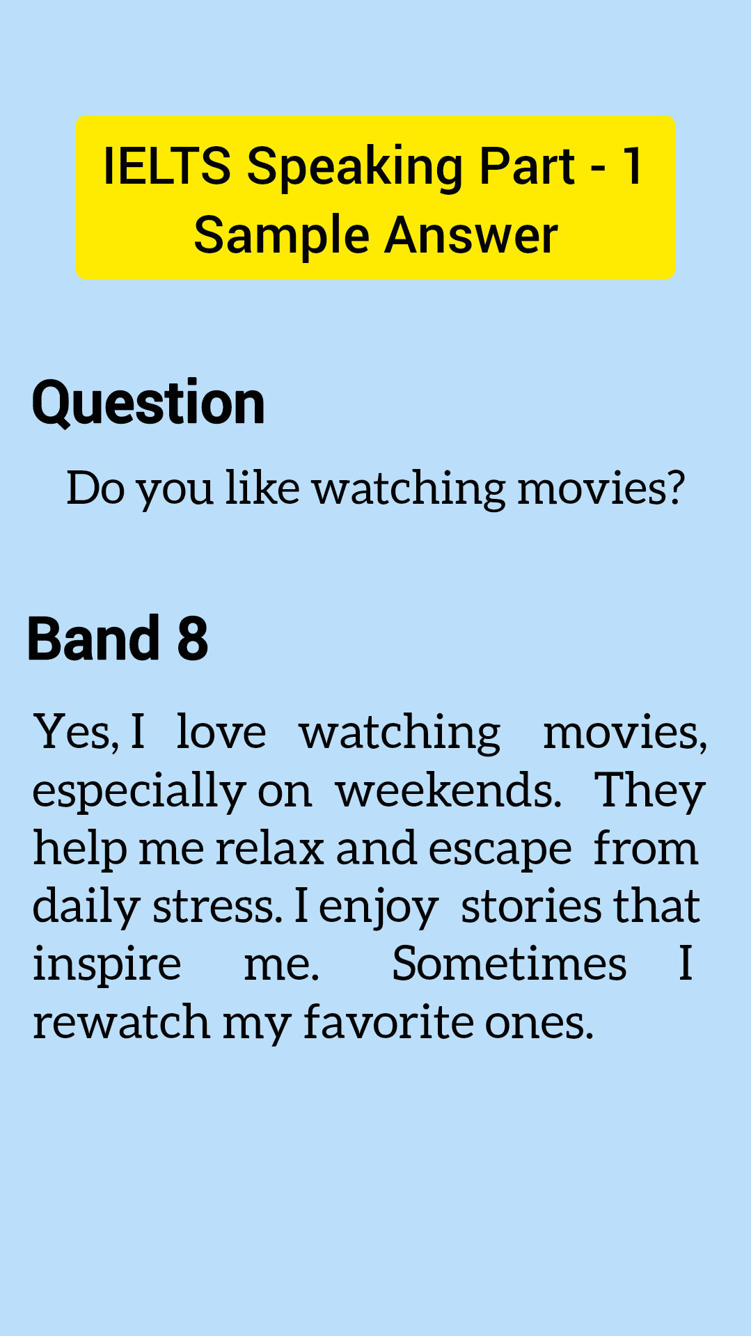 IELTS - IELTS Speaking part 1 Sample Answer #ielts #IELTS2025 #ielts # ...