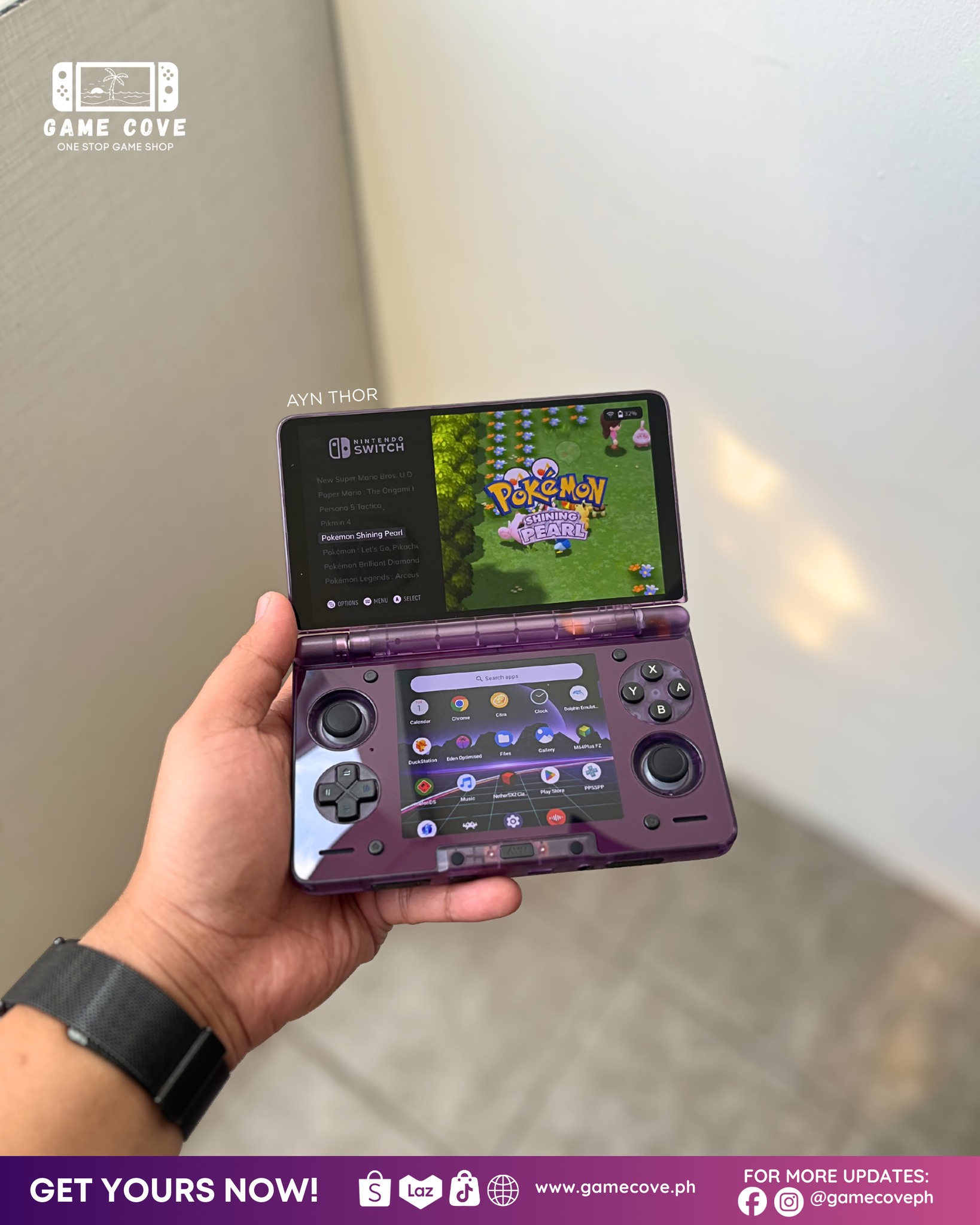 AYN Thor Max gaming device for sale with accessories and games