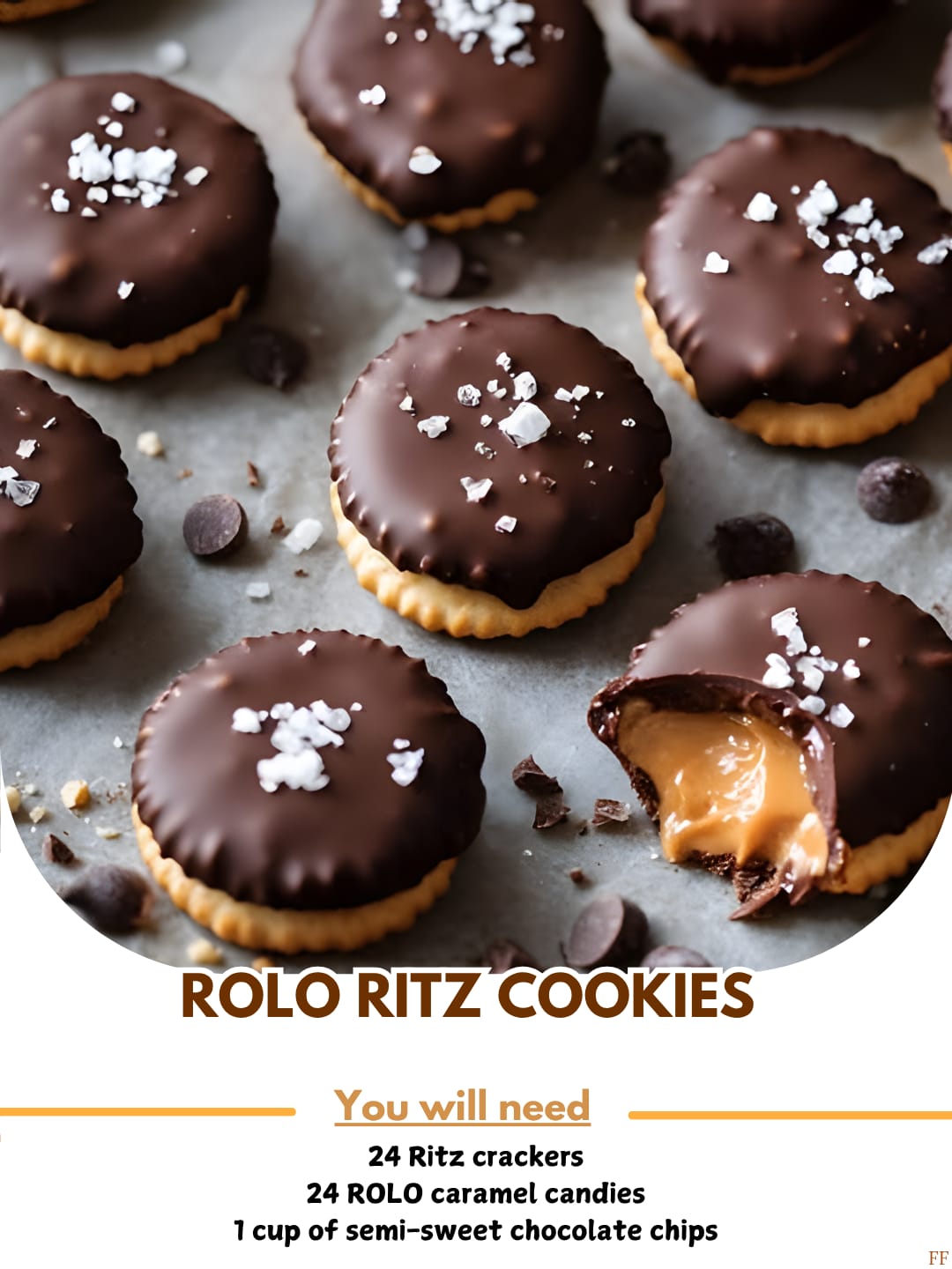 Mom - ROLO 🏫 RITZ COOKIES Ingredients: 24 Ritz crackers 24 ROLO caramel ...
