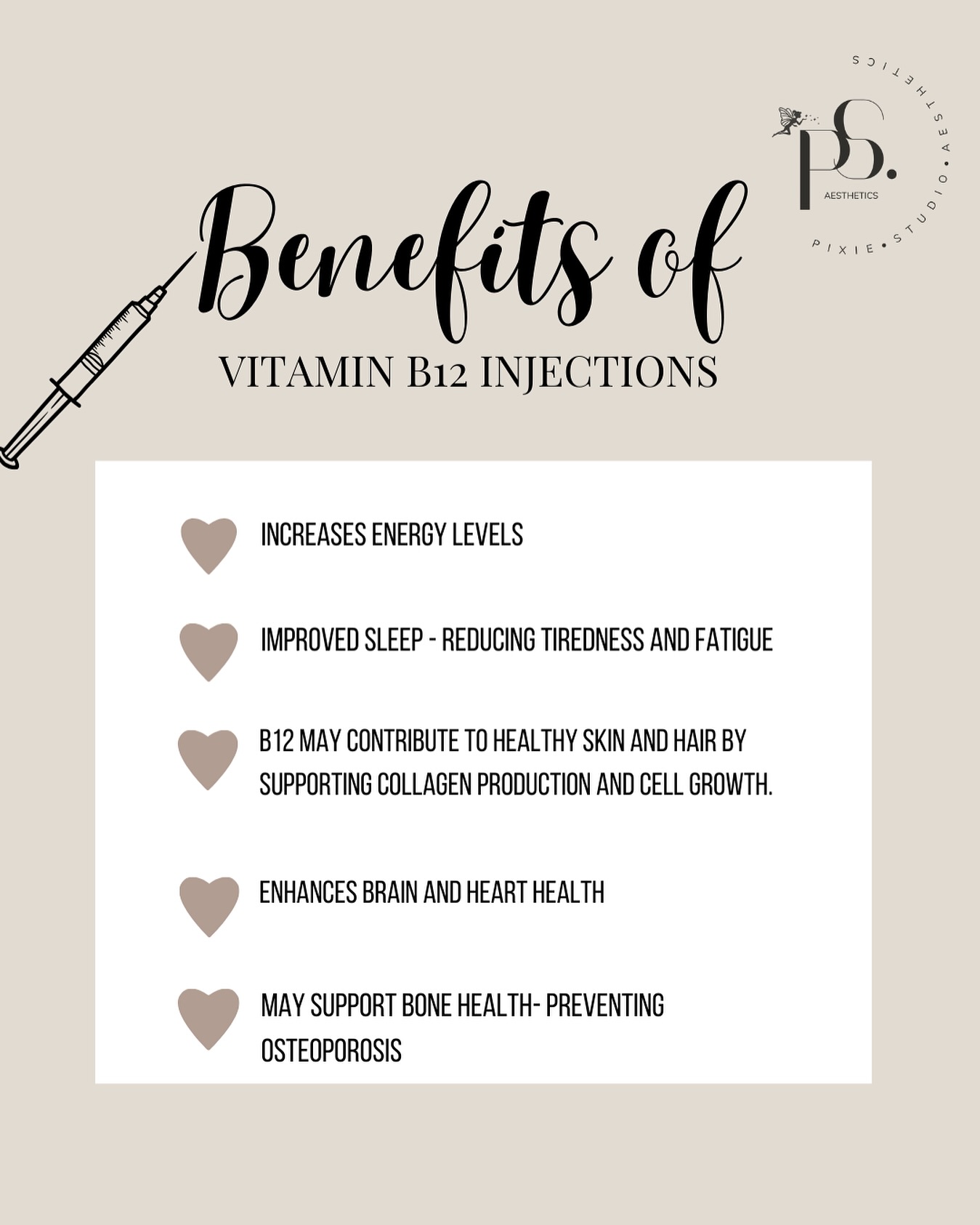 vitamin b12 injections osteoporosis 🔌🔌Vitamin and B-co injections. The quickest way boost your energy and your glow. Be your best self this year! Malnutrition