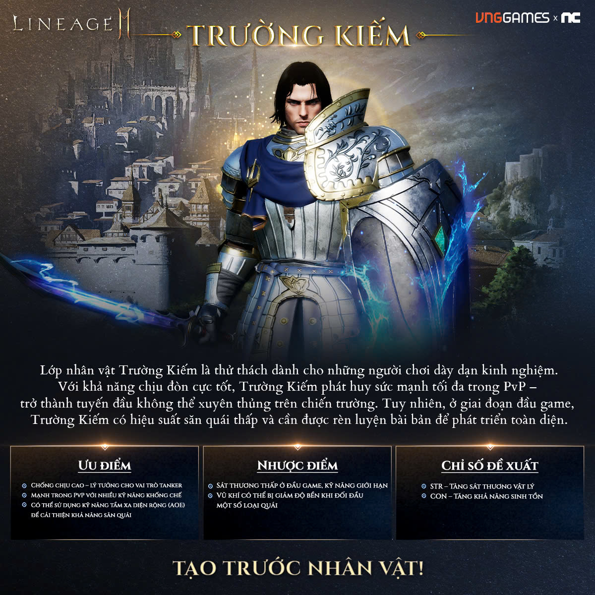 Lineage2M - 🛡 THÔNG TIN HỆ TRƯỜNG KIẾM – CHIẾC KHIÊN THÉP CÂN MỌI ĐỐI ...