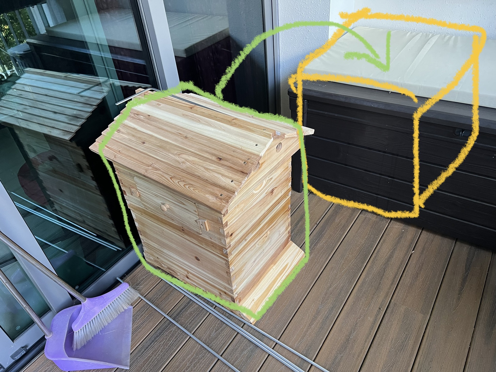 EDR2 - Here is the plan. Move the new hive into the old hive area (my ...