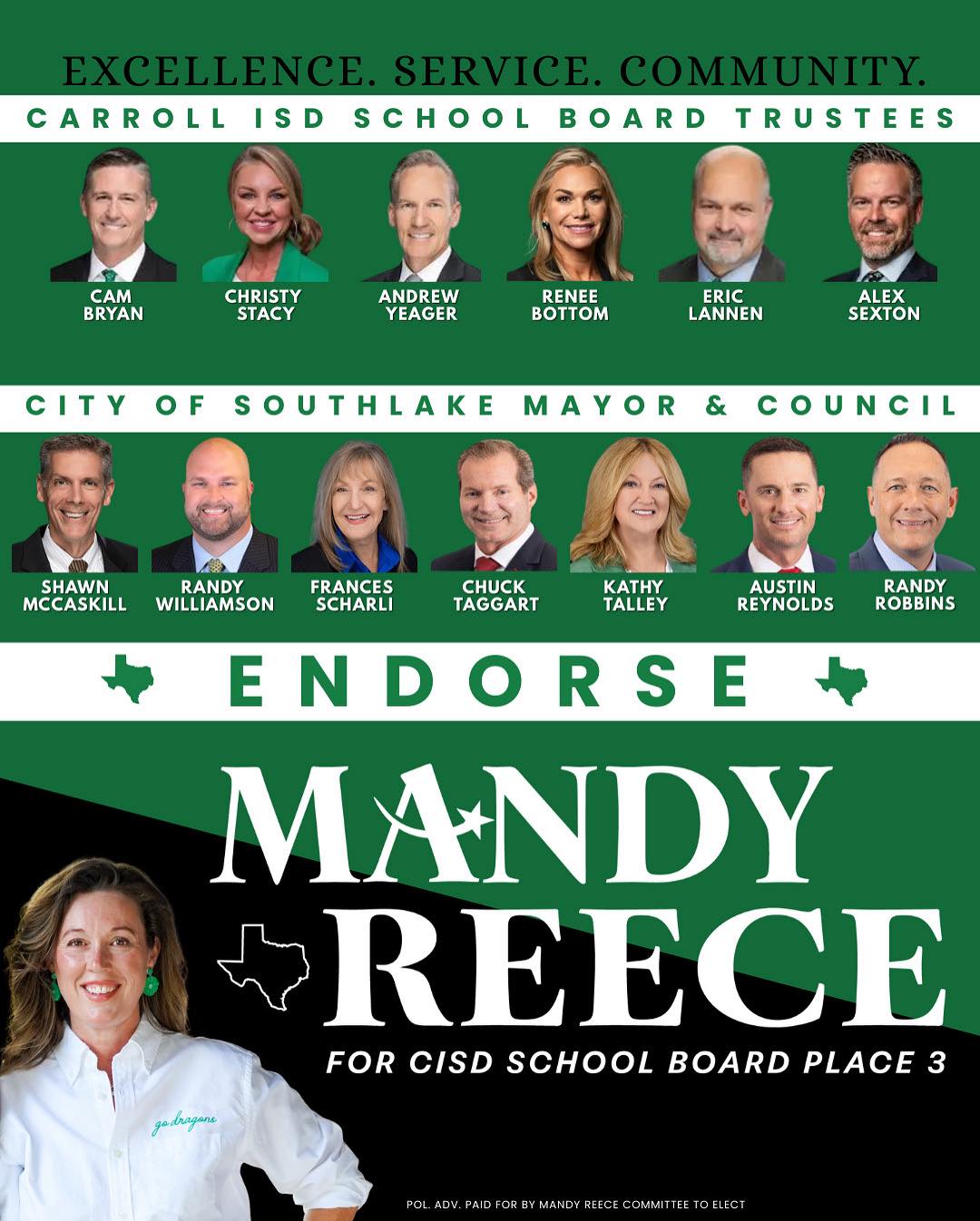 I am humbled... - Mandy Reece for CISD School Board, Place 3 | Facebook