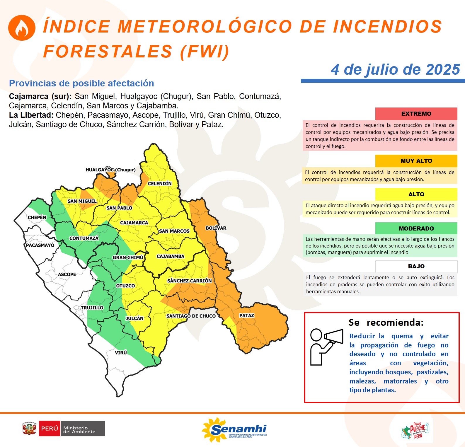 Senamhi - 📢 #FWI #SENAMHI #MINAM Se comparte el Índice Meteorológico de ...
