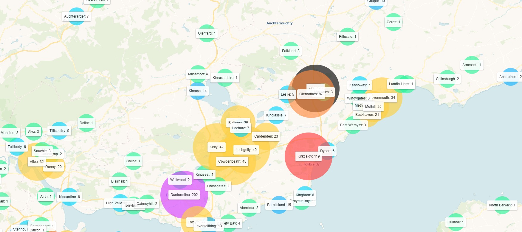 Red - ABUSERS MAPPED SO FAR WE HAVE ANOTHER 400 THAT NEED UPDATING WITH ...