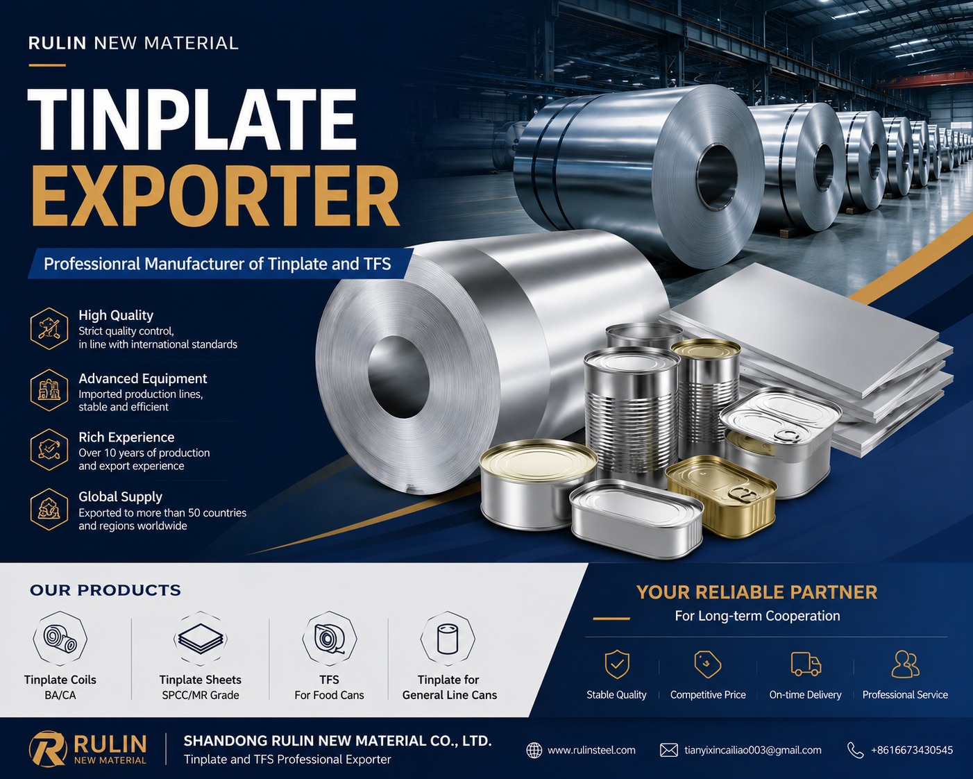 Galvanized coil and tinplate prices and orders