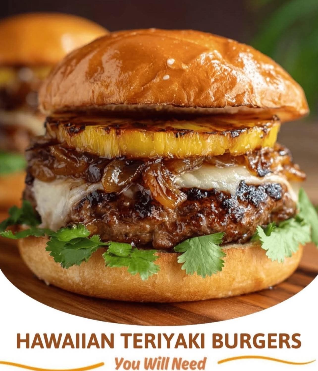 Hawaiian teriyaki burgers recipe with ground beef and pineapple