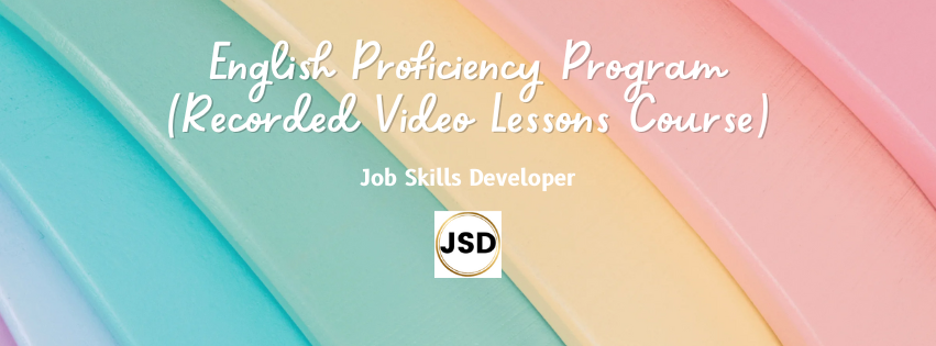 English Proficiency Program by JSD (Recorded Video Lessons Course ...