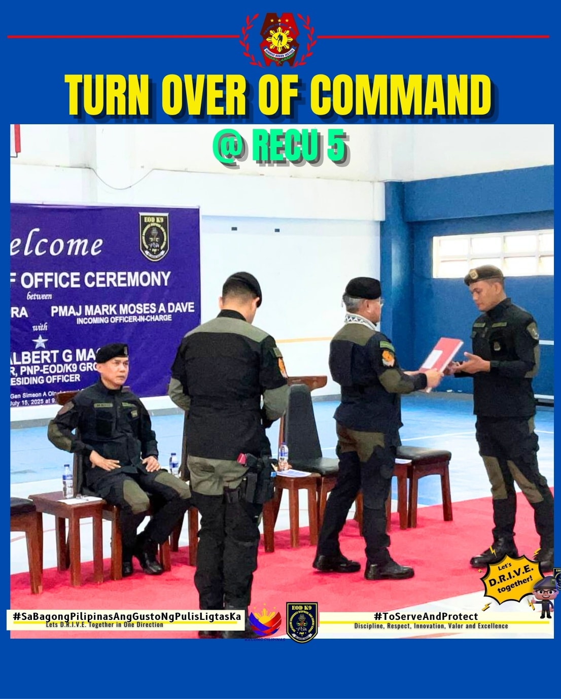 𝐓𝐮𝐫𝐧-𝐨𝐯𝐞𝐫 𝐂𝐨𝐦𝐦𝐚𝐧𝐝 𝐂𝐞𝐫𝐞𝐦𝐨𝐧𝐲|| A... - PBGEN ALBERT G MAGNO | Facebook