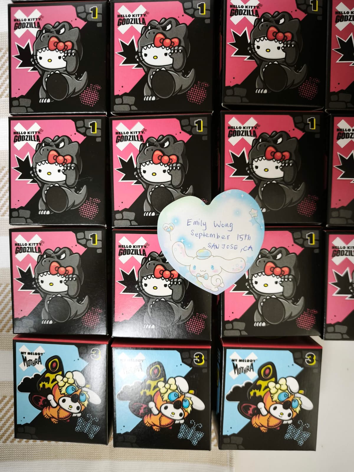 Hello Kitty and Friends Godzilla toys for sale in multiples of 5