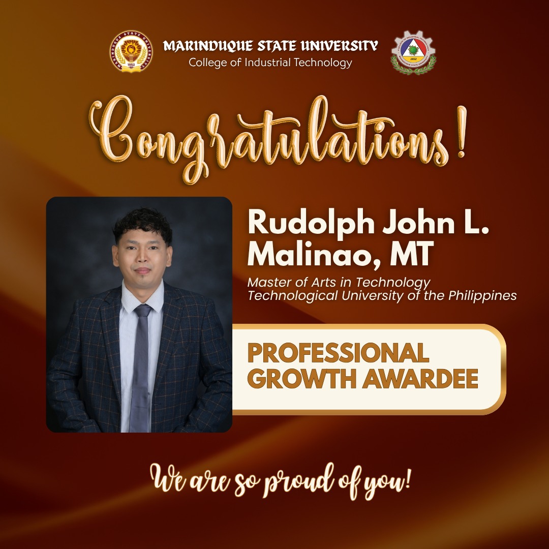 Marinduque - Congratulations, Sir Rudolph, for completing your master’s ...