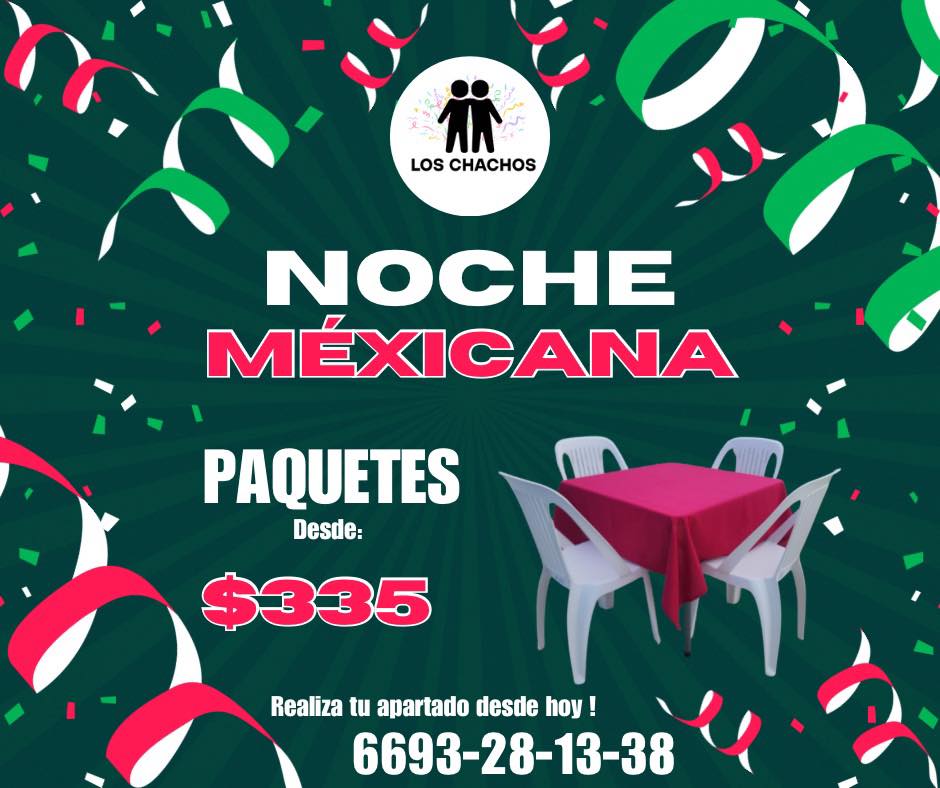 Renta de Mobilario Los Chachos | Mazatlán