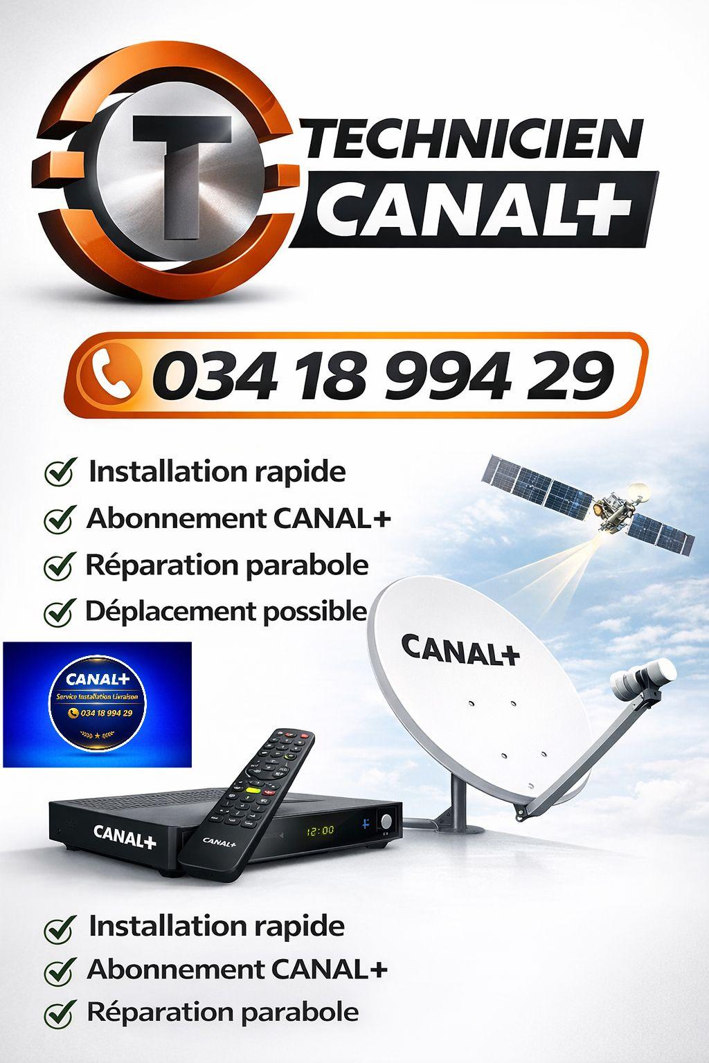 Canal+ installation Réinstallation Déménagement Réglage Pointage ...