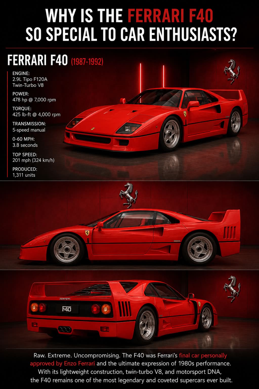 CarsnJets - The Ferrari F40 isn't just a supercar—it's a legend