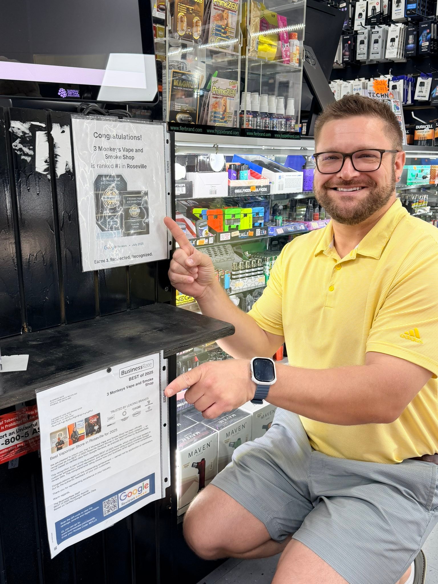 3 monkeys vape and smoke shop We extend our congratulations to Shops Franchise #14 on Cirby in Roseville for achieving the top ranking as the #1 smoke in town. It is our pleasure to Color:Frost Silver Peach Gummy Tropical Rainbow Blast Geek