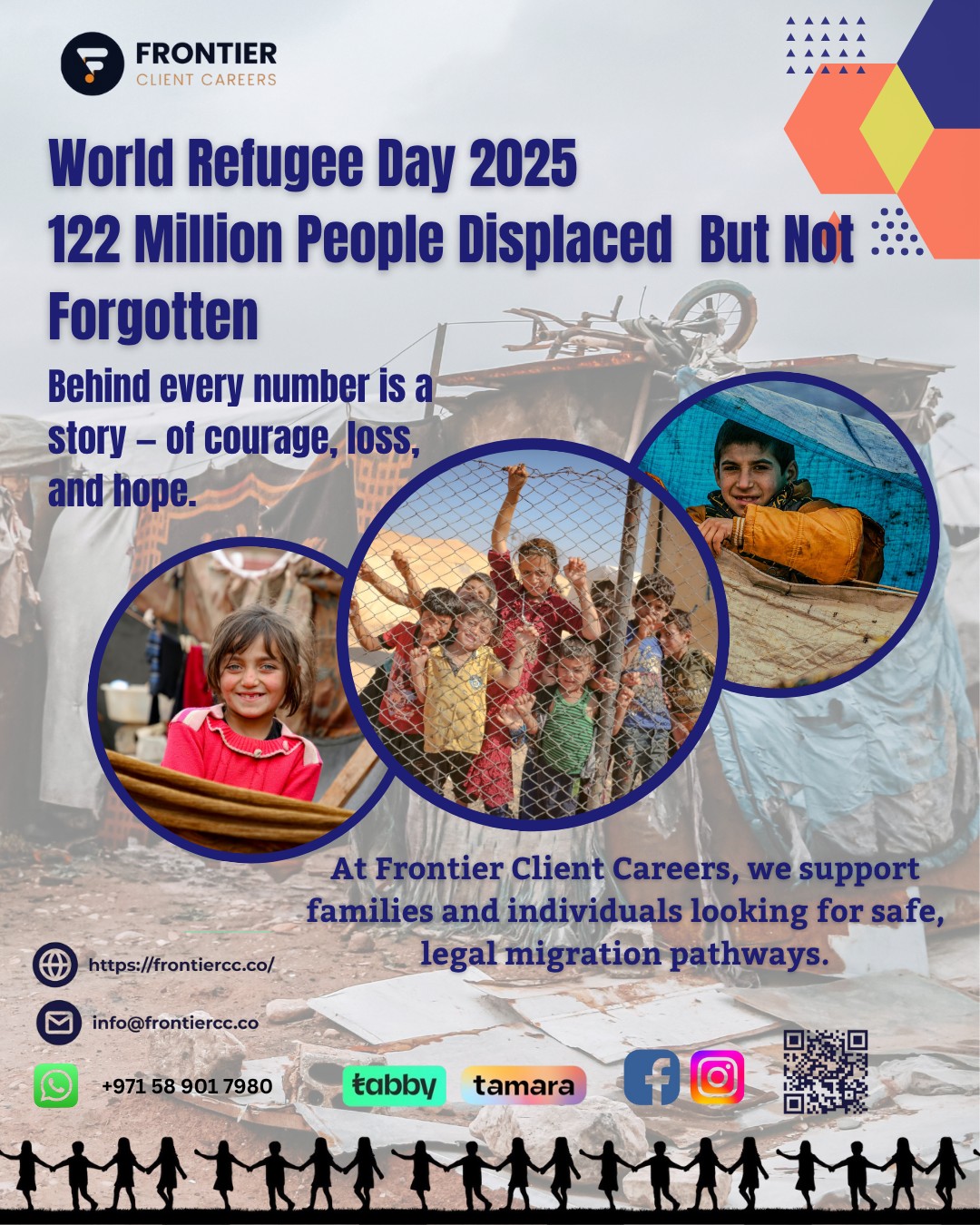 Frontier - 🌍 World Refugee Day 2025 Today, we remember the 122 million ...