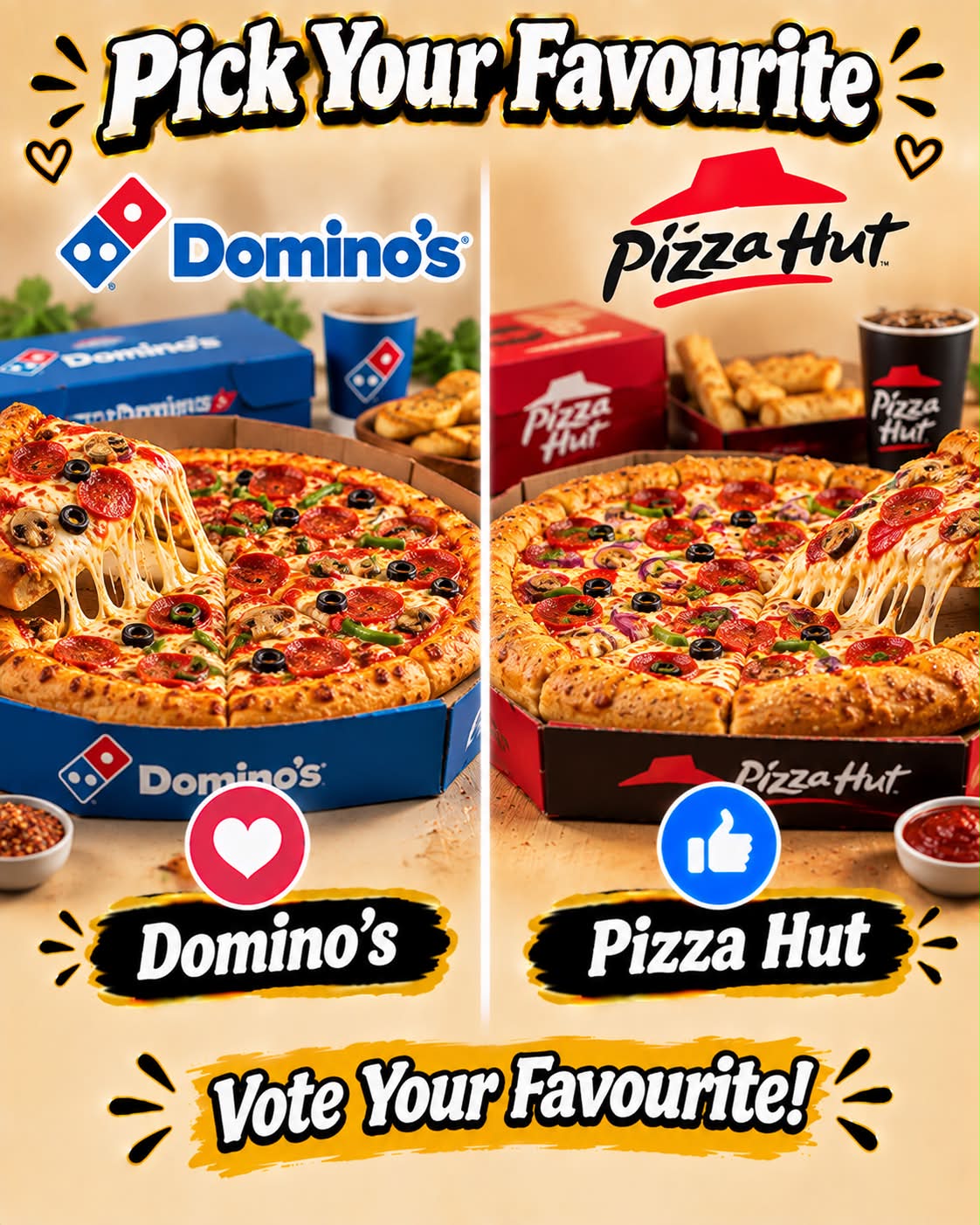 Dominoes delivery tonight: mushrooms, tomato, onion, feta cheese