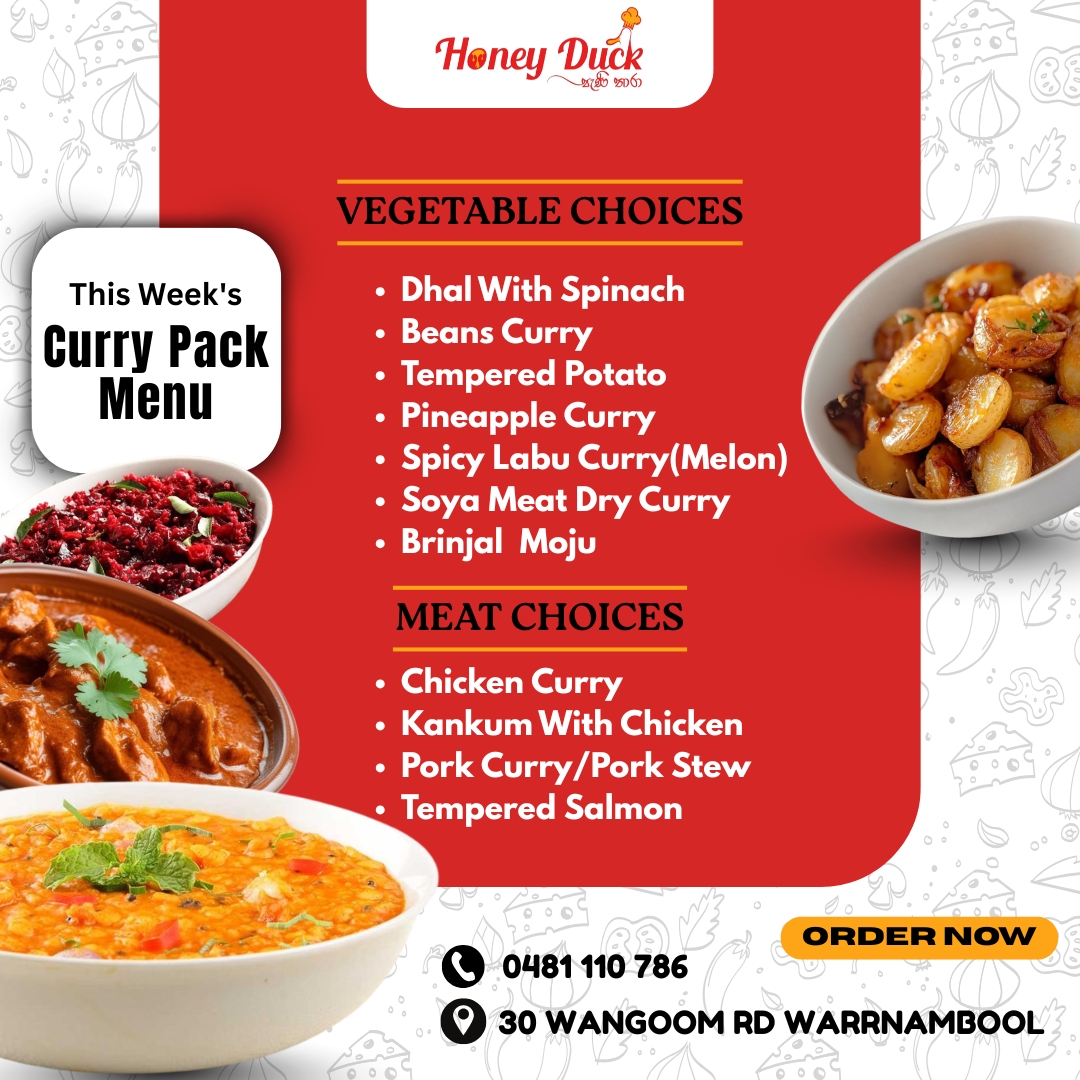 Honey - 🍛 Authentic Sri Lankan Curry Packs! 🍛 Freshly made Sri Lankan ...