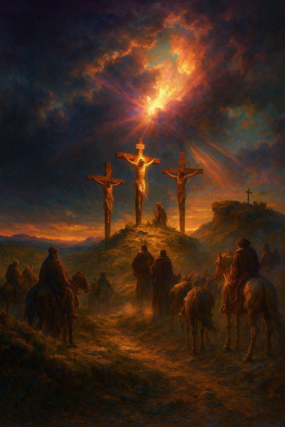 I Am - Three crosses. Three men dying. Two were getting what they ...