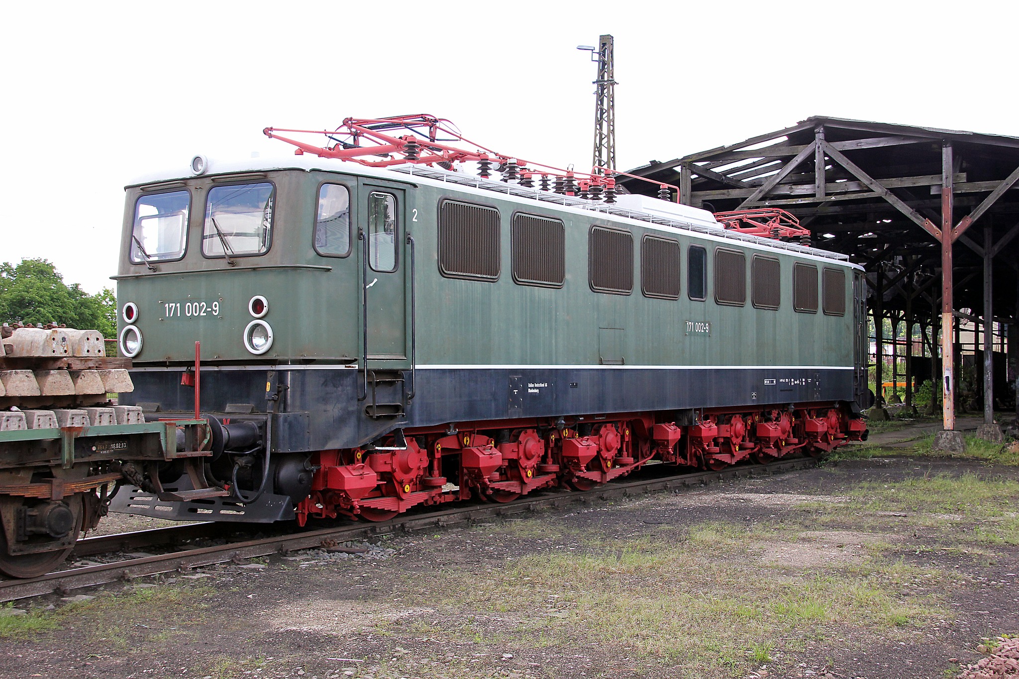 DB no.171 002 locomotive at Rubelandbahn