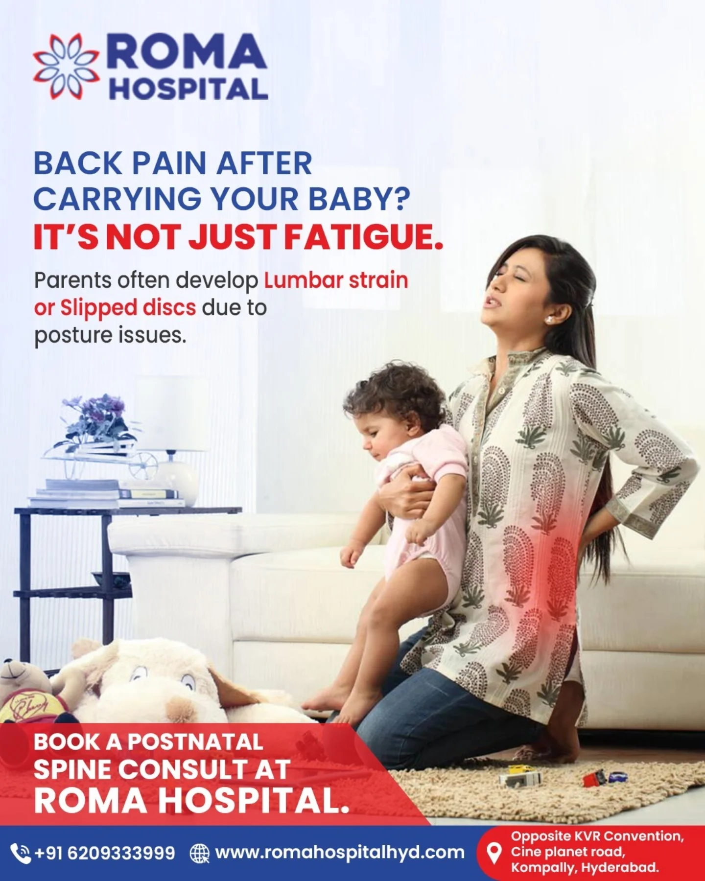 Roma - Experiencing back pain after carrying your baby? It’s not just ...