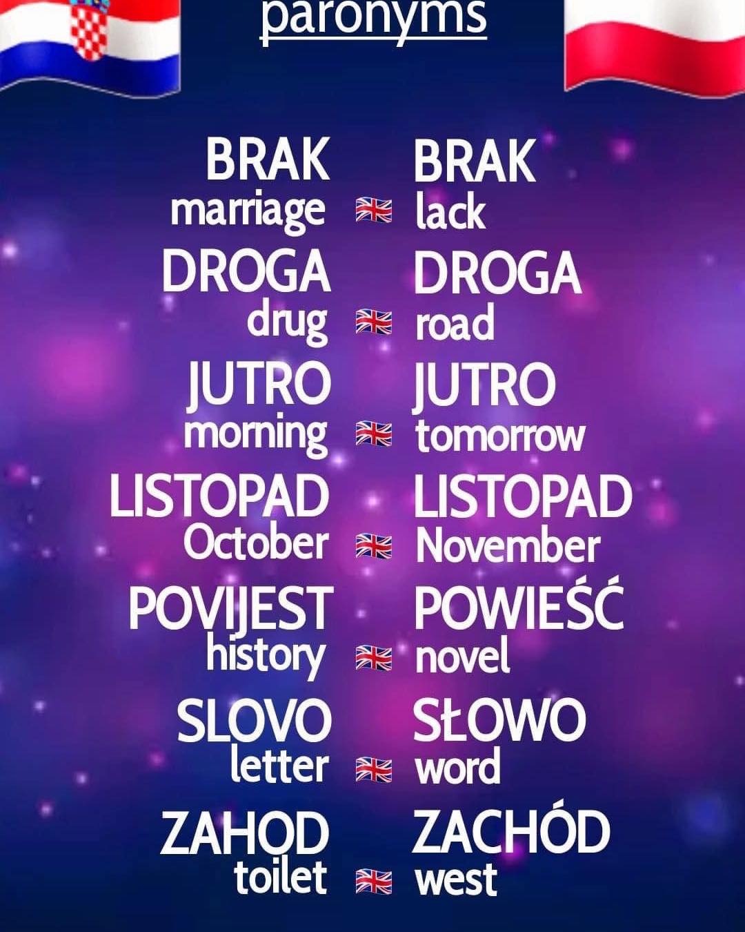 Slavic Networks - 🇭🇷🇵🇱 SLAVIC LANGUAGE TRAPS? Croatian vs.... | Facebook