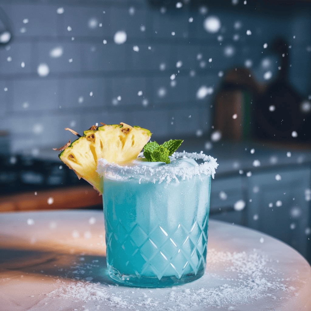 JACK FROST COCKTAIL This icy-blue cocktail is perfect for winter! ❄️