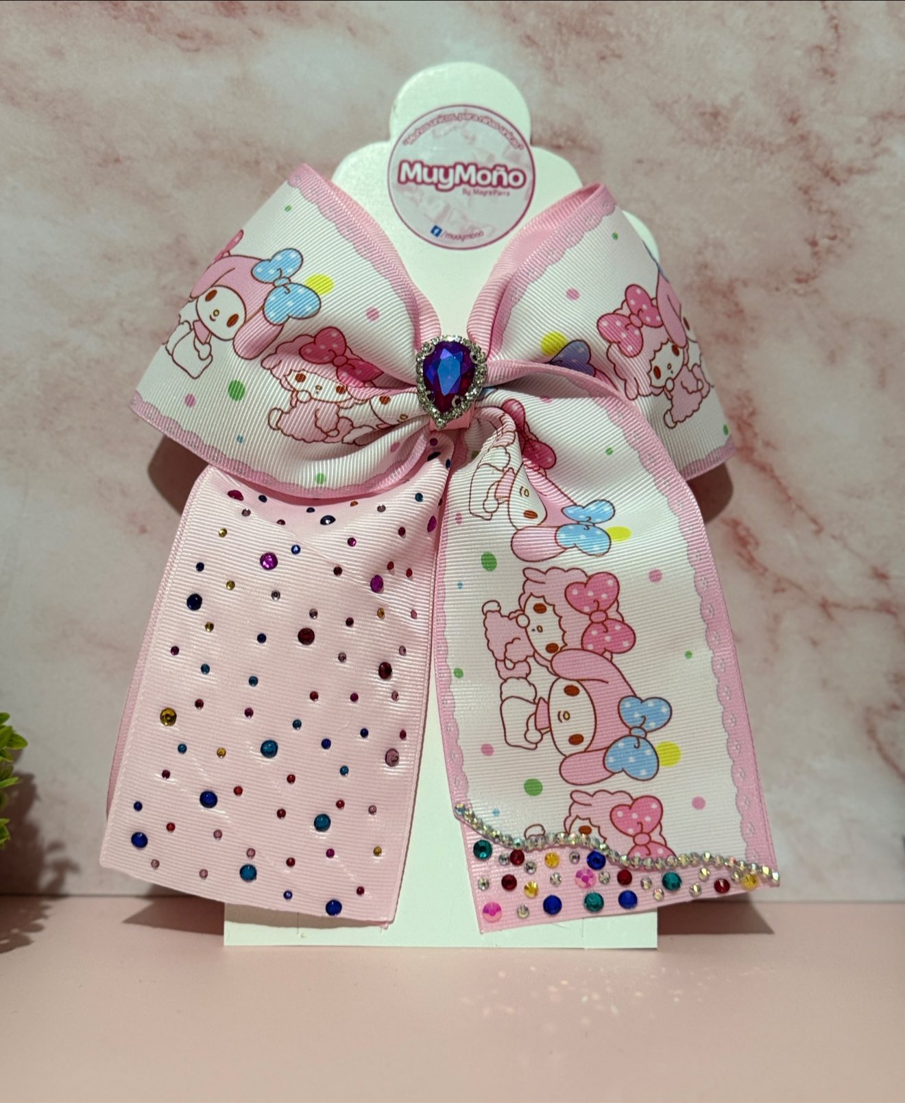 MuyMoño - 🎀 moño coletero My melody 🧵🪡 Elaborado en listón estampado ...