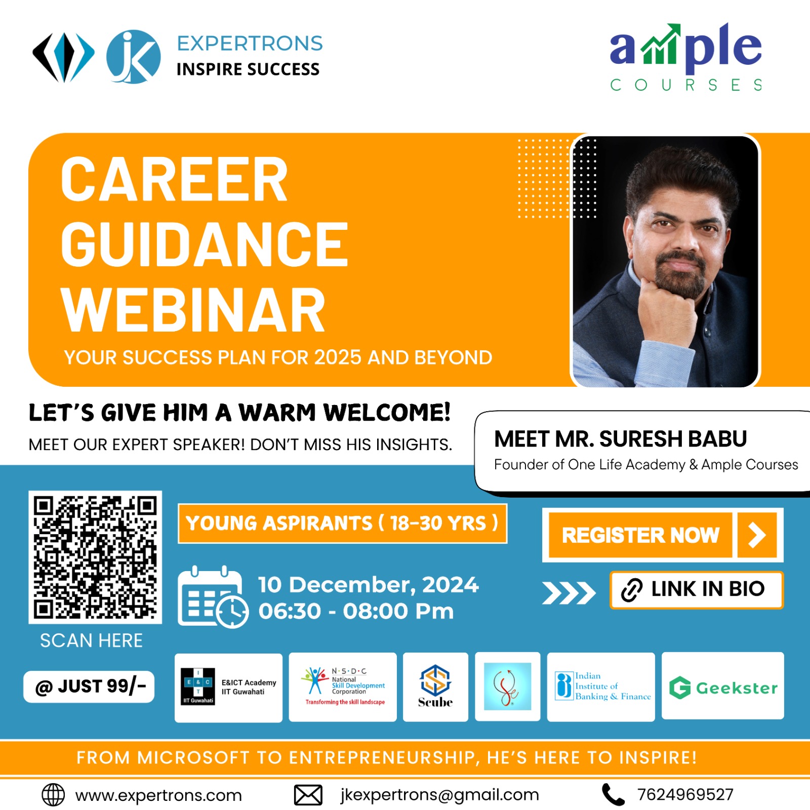 JK - Join us for the Expertrons Career Guidance Webinar: Your Success ...