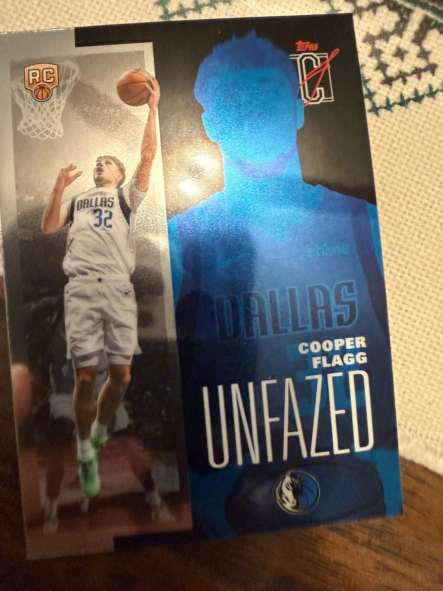Pulling a Cooper Flagg rookie card from Topps Signature