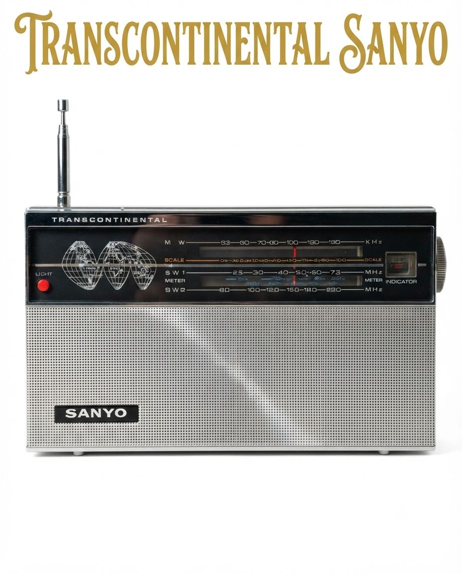 vintage Sanyo Pulsar Model RP 8700 multi-band world receiver radio