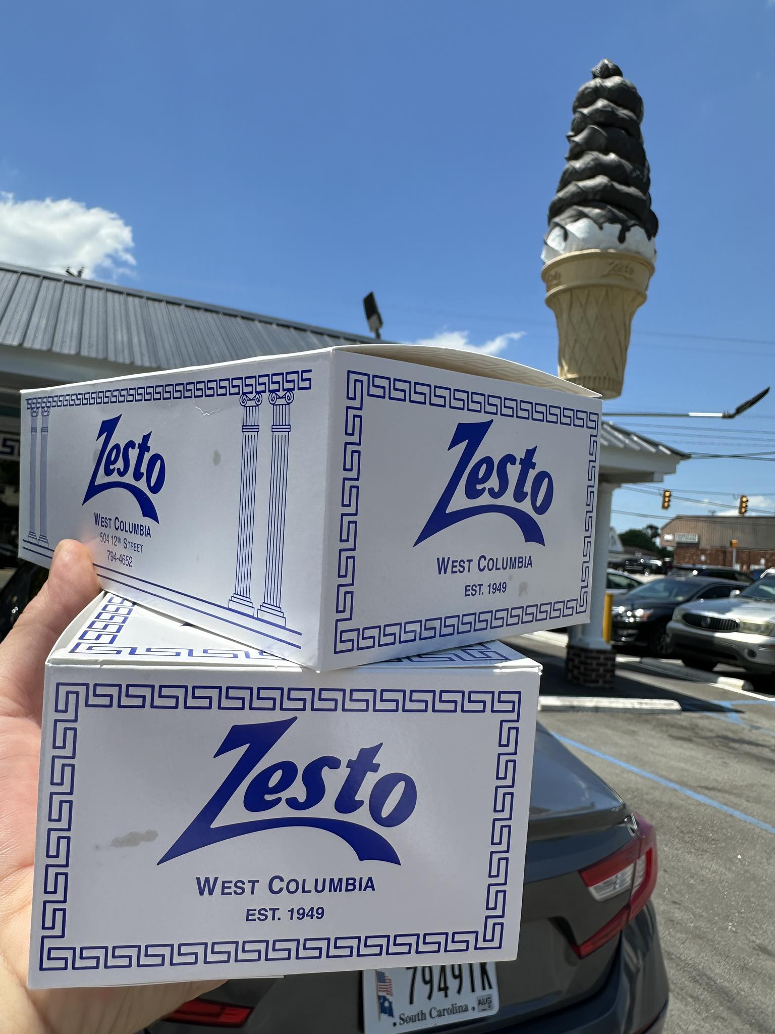 Zesto ice cream in West Columbia, SC