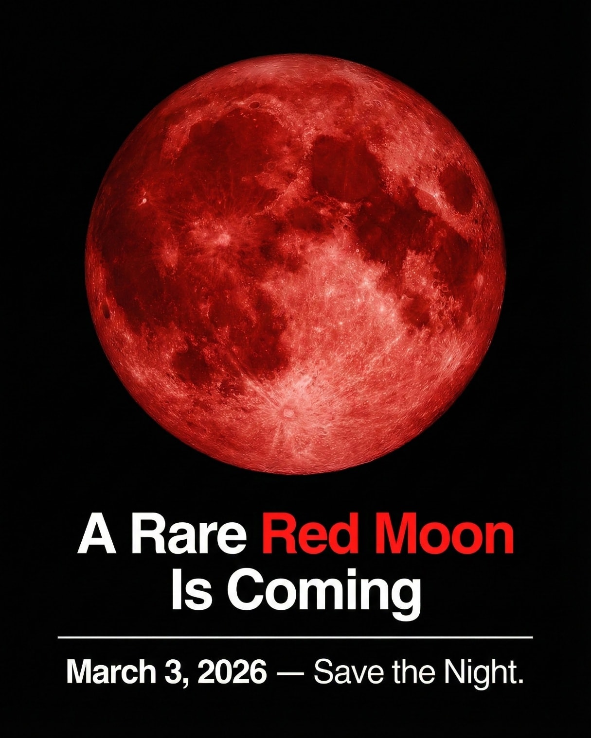 Sky&Earth - BLOOD MOON MARCH 3, 2026 : Total Lunar Eclipse 🌕🔴🌌 A total ...