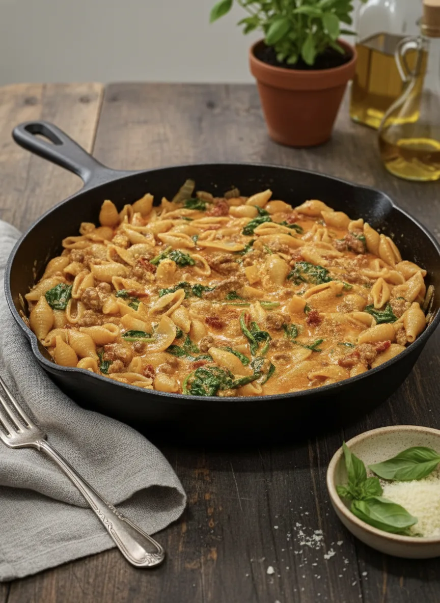 Cooking - NEW RECIPE DROP Creamy Tuscan Ground Beef Pasta — aka the one ...