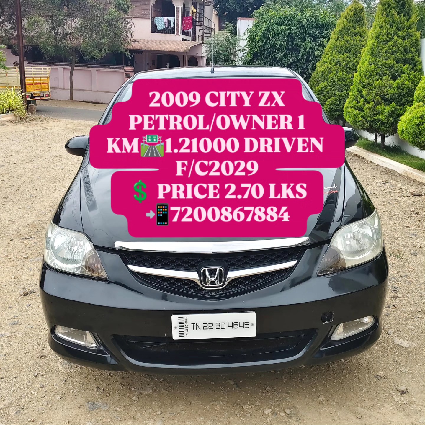 Honda City ZX* 2009 Model Single Owner 1,21,000km Driven Petrol