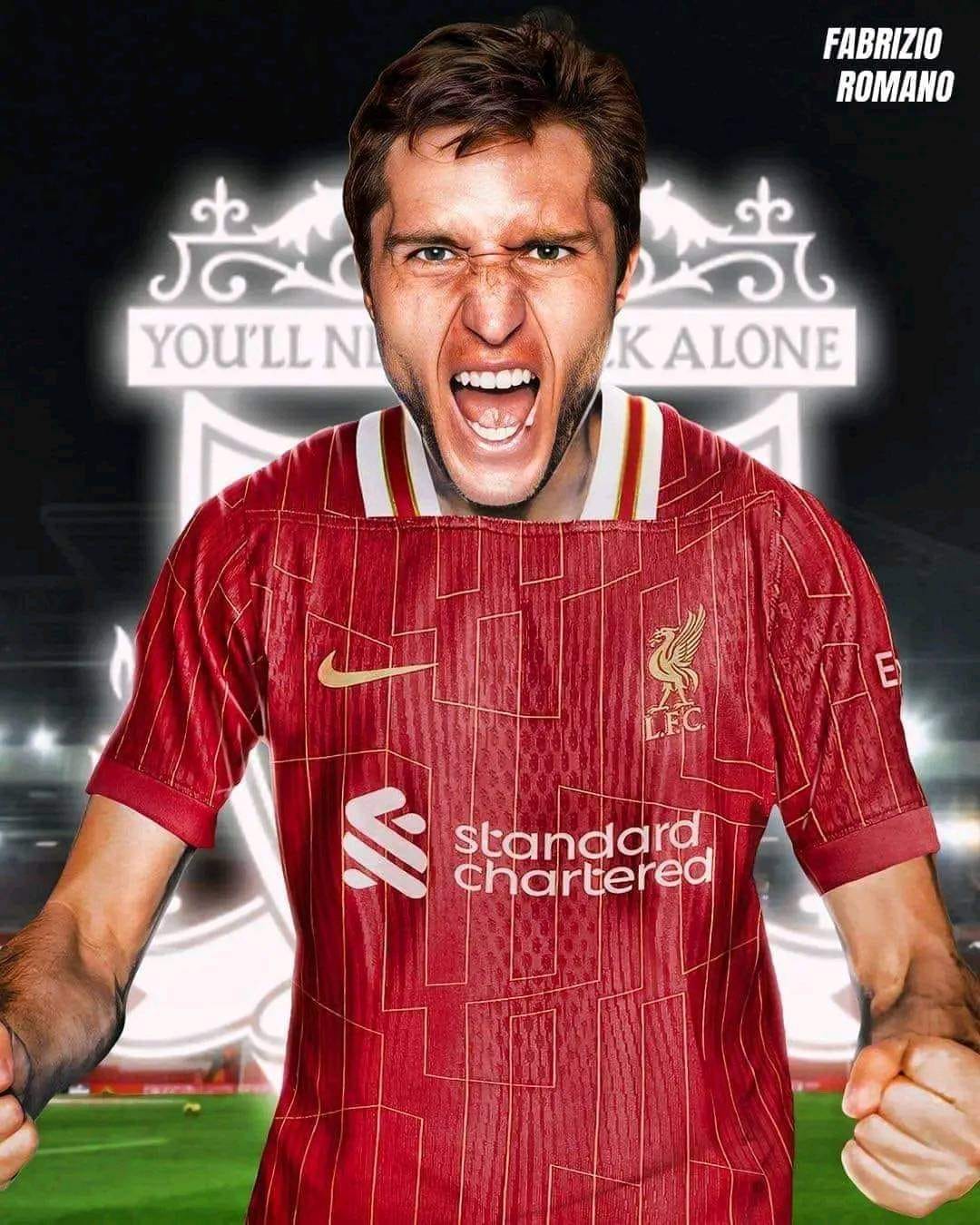 There's a new super winger at Liverpool with the number 14 Italian