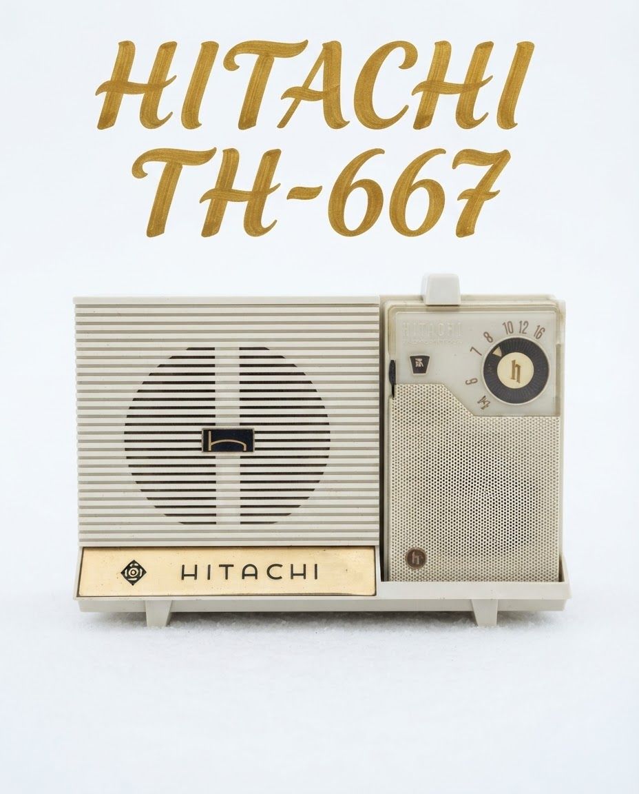 Hitachi Transistor 8 Radio, model TH-848 60s Vintage #hitachi