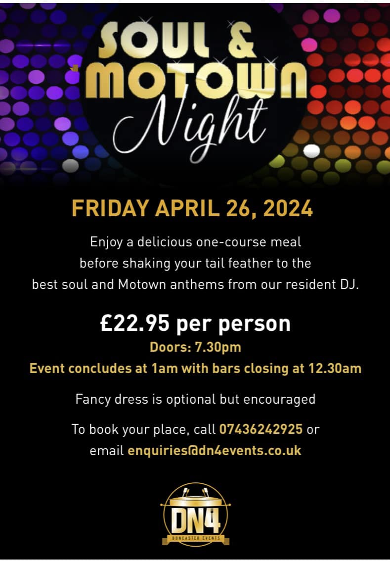 DN4 - ⭐️WIN ⭐️WIN ⭐️WIN ⭐️ WIN 4 places at our Soul & Motown night on ...
