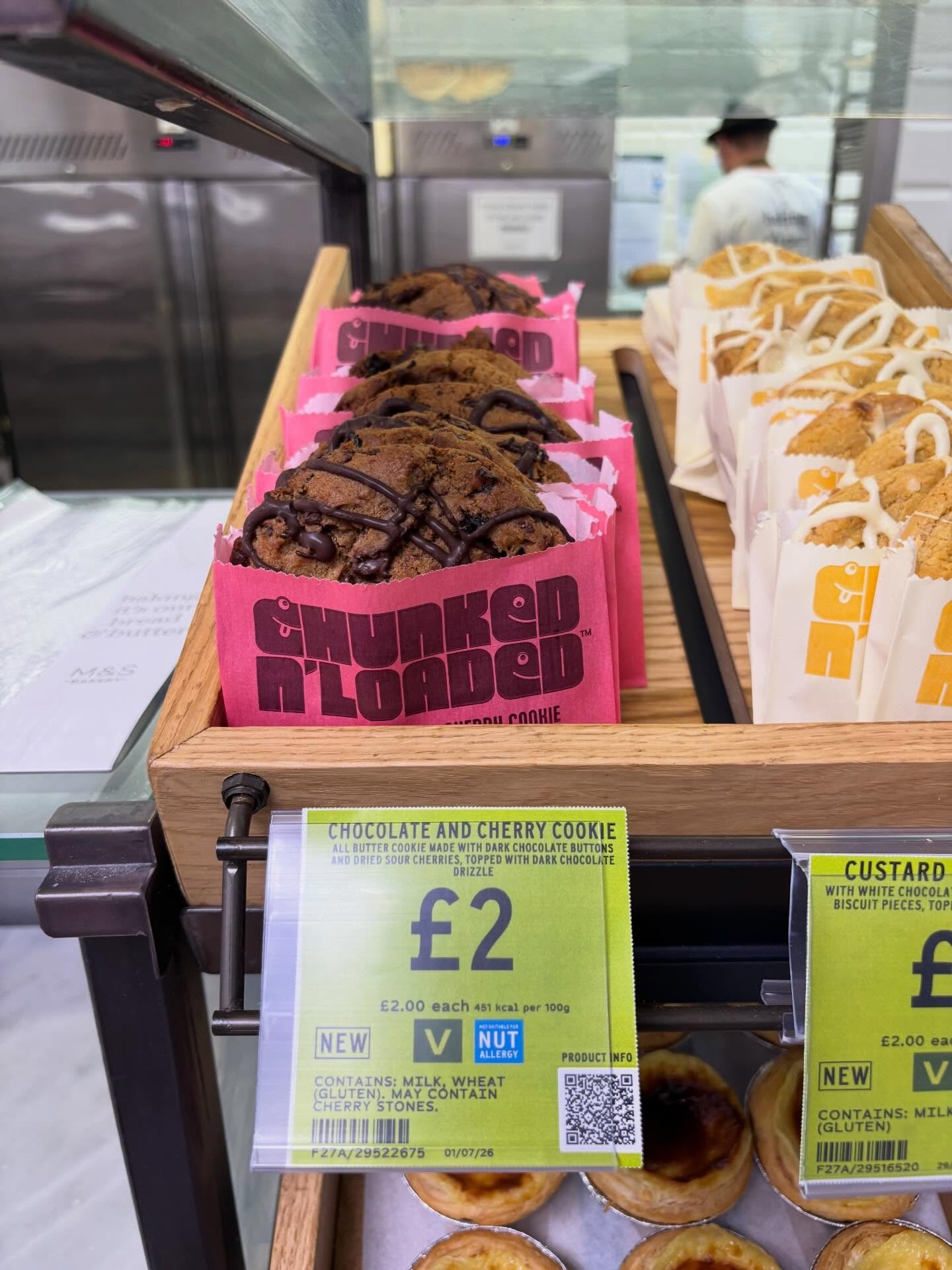 M&S introduces Chunked N' Loaded dark chocolate and cherry cookie