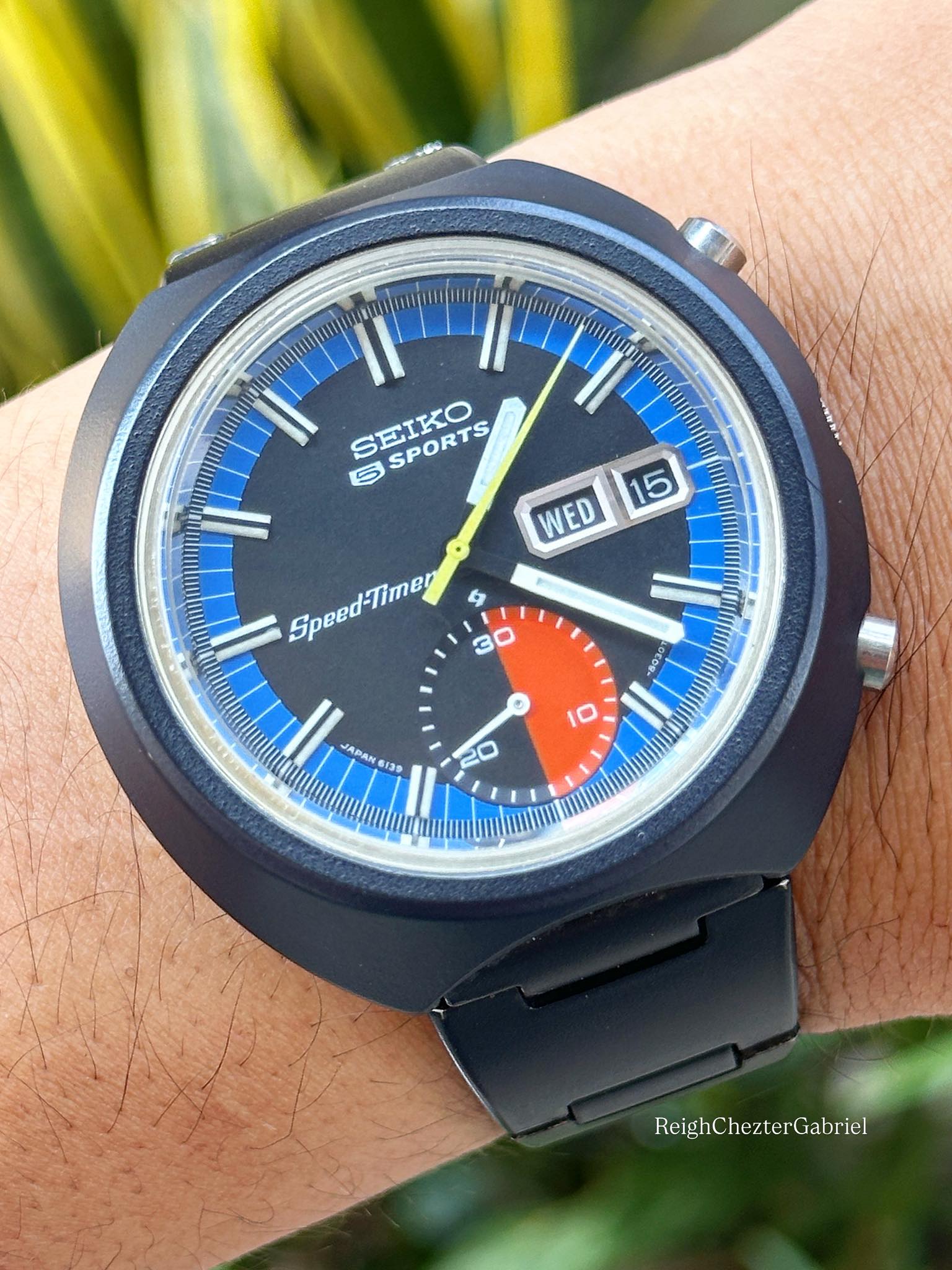 Vintage Seiko 5 Sports Speed-Timer watch