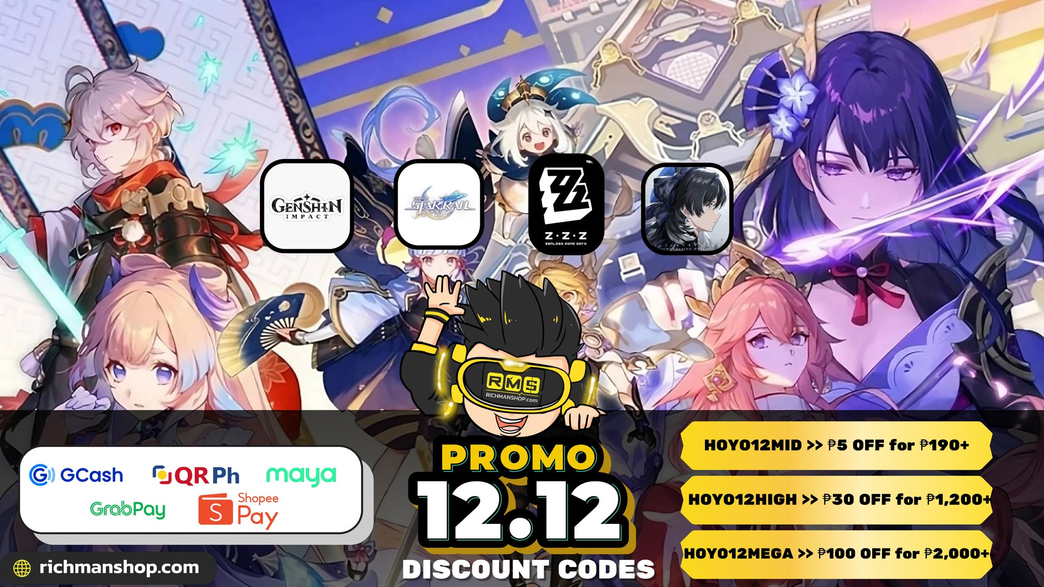 Richman - 🌟 HOYO 12.12 MEGA SALE IS HERE! 🌟 Discounts for ALL HoYoVerse ...