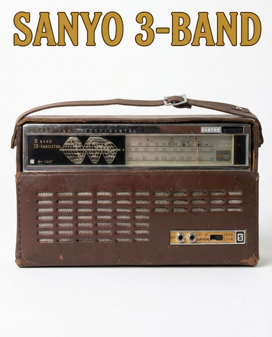Vintage Sanyo and Sears transistor radios