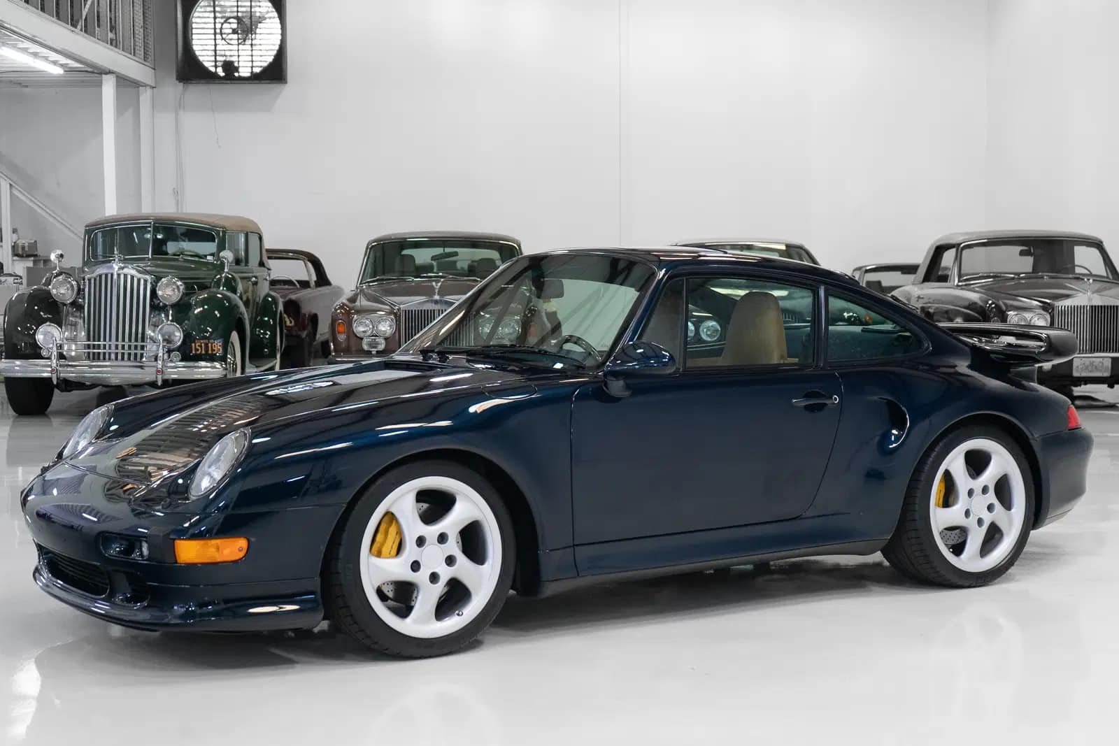 Voiture Miniature Porsche 911 Turbo Jaune – échelle 1:72 – Marque Yatming – Occasion