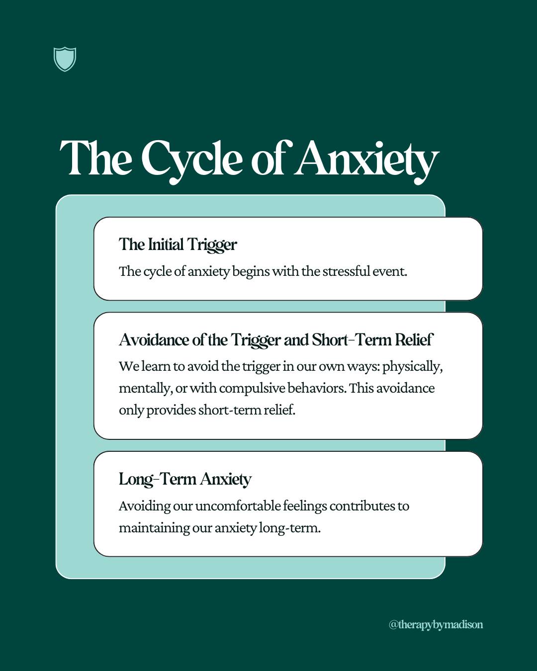 Breaking the cycle of anxiety... - Madison Johnson, LCSW | Facebook
