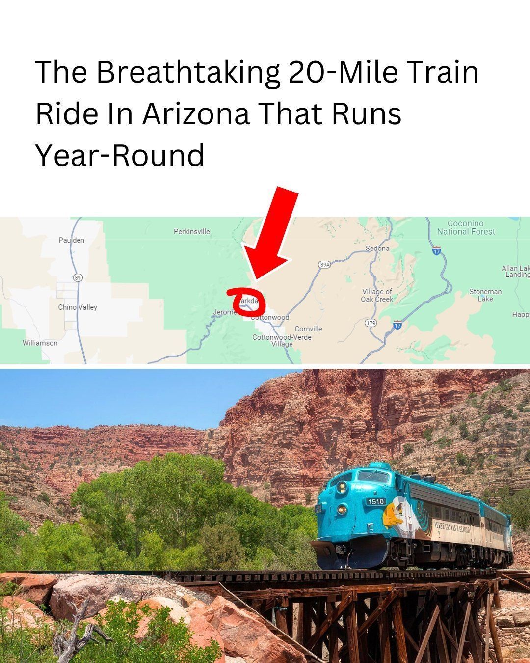 Arizona Family Destinations - This breathtaking 20-mile train ride runs ...