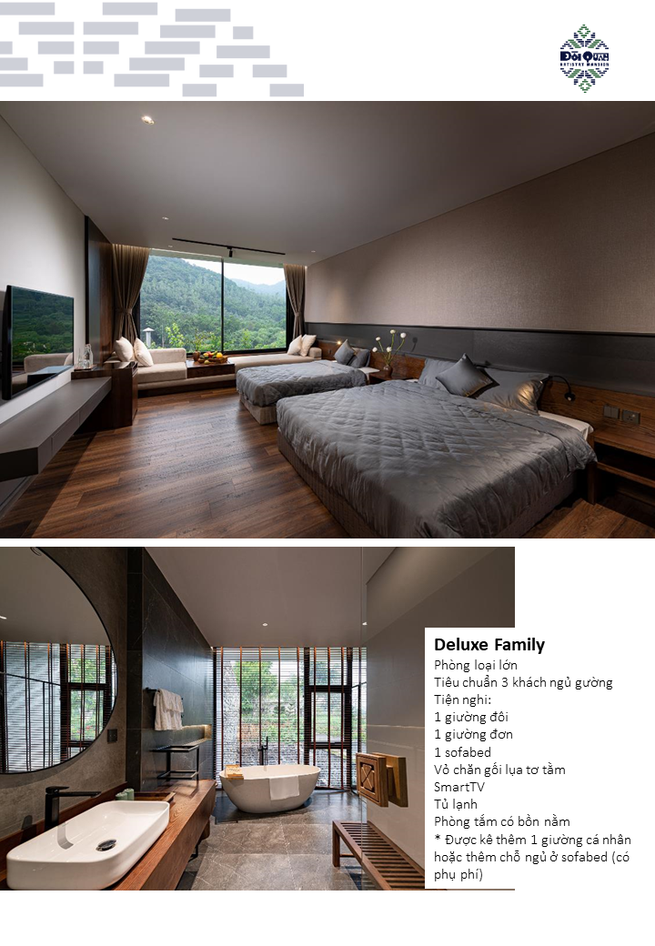 Đồi - Deluxe Family Phòng ngủ lý tưởng dành cho gia đình có trẻ em hoặc ...